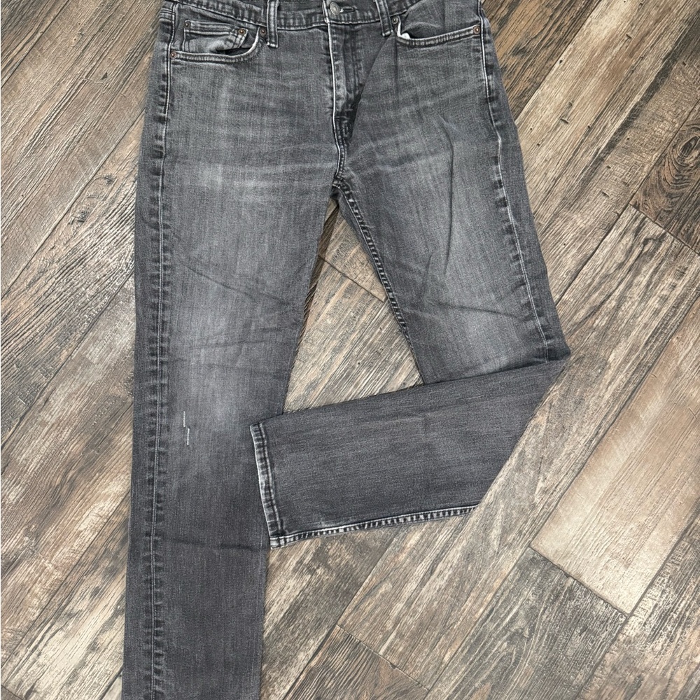 Levi's Men's Dark Gray Straight Jeans